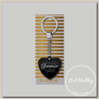 'Be Happy' Брелок 'Сердечко' B&G 4.3 х 4 см 'Glamour ', чёрный 12