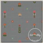 Ткань для пэчворка PEPPY ЛЕСНЫЕ ЖИТЕЛИ 50 x 55 см 146 г/кв.м ± 5 100% хлопок ЛЖ-09 серый