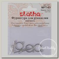 'Zlatka' Замок-тогл MFT-03 15 мм 5 шт под т.бронзу