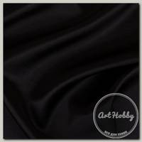 Ткань блузочная PSS-001 Poly satin 100 г/кв.м ± 5 г/кв.м 100 х 145 см 95% полиэстер, 5% спандекс _ЧЕРНЫЙ