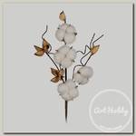 'Blumentag' CTW-03 Веточка декоративная 'хлопок' 1 шт. 50 см 01