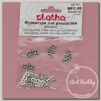 'Zlatka' Коннектор MFC-08 13 х 18 мм 10 шт под античное серебро