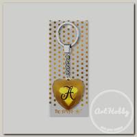 'Be Happy' Брелок 'Сердечко' B&G 4.3 х 4 см 'А', золотой 26