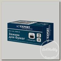 'Expert Complete' Зажим для бумаг ECBC-15 15 мм 12 шт. черный