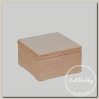 Заготовка для декорирования 'Mr. Carving' БУК-02 Шкатулка бук 16 х 16 х 9 см квадратная