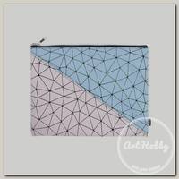 'LOREX' Папка на молнии PASTEL A4 1000 ( 33х26 см) диагональ soft-touch LXPOMP-PA