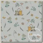 Ткань для пэчворка PEPPY МАРТОВСКАЯ ПЕСНЯ 50 x 55 см 146 г/кв.м ± 5 100% хлопок МП-09 серый