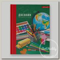 'SVETOCH' Дневник школьный 1-4 класс, глянцевая ламинация, A5+ 48 л. твердый переплет 60 г/кв.м School Time 48ДТ5_000040