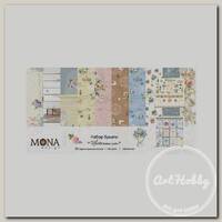 Бумага для скрапбукинга 'MoNa design' Набор бумаги №09 190 г/кв.м 30.5 x 30.5 см 14 л. 73171 'Цветочные сны'