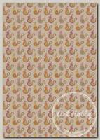 Ткань для пэчворка PEPPY КРОШКИ-МАТРЁШКИ 50 x 55 см 146 г/кв.м ± 5 100% хлопок КМ-07 кремовый