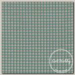 Ткань для пэчворка PEPPY БАБУШКИН СУНДУЧОК 50 x 55 см 140 г/кв.м ± 5 100% хлопок БС-03 клетка бирюзовый/бл.зеленый