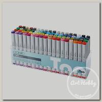 'Copic' Classic набор маркеров 72 цв. перо круглое/скошенное