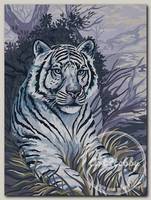 Канва/ткань с рисунком 'Collection D`Art' серия 10.000 40 см х 50 см 10379 Тигр