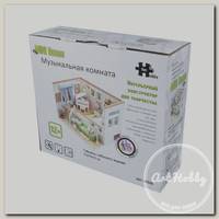 Интерьер в миниатюре 'Hobby Day' DIY Mini House №2 'Музыкальная комната' M026 1/43