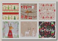 'Love2art' Салфетки бумажные ассорти SDP №0419-03 33 x 33 6 шт. 'Праздничный олень'