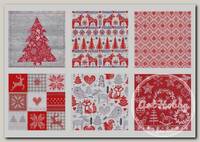 'Love2art' Салфетки бумажные ассорти SDP №0419-12 33 x 33 6 шт. 'Скандинавские узоры'