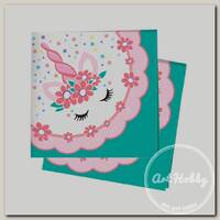 'Патибум' P Салфетки 24 x 24 см 12 шт. Единорог Pink&Tiffany 6058418