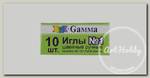 Иглы для шитья ручные 'Gamma' NIR-01 № 1 швейные в конверте 10 шт. .