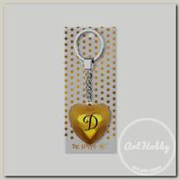'Be Happy' Брелок 'Сердечко' B&G 4.3 х 4 см 'Д', золотой 41