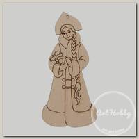 Заготовка для декорирования 'Mr. Carving' ВД-998 Снегурочка фанера 9 х 4.5 х 0.4 см 0.4 см .