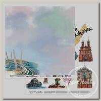 Бумага для скрапбукинга 'Mr.Painter' PSR 2502 'Прогулки по России' 190 г/кв.м 30.5 x 30.5 см 6 Владивосток