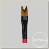 Кисть синтетика 'Mr.Painter' SHB-L-13 фигурная короткая ручка форма 'ласточкин хвост' №13