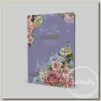 КР Ежедневник с цветочным настроением Flower Party A5 64 л. Фиолетовый 99906907