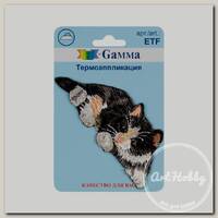 'Gamma' ETF Термоаппликация № 02 1 шт 01-229 Кошка 8.9 х 3.8 см