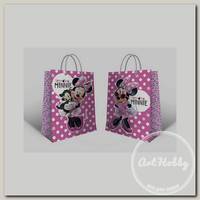 'ND PLAY' Minnie Mouse. Пакет подарочный большой Best friends forever 3D 33 х 10 х 45.5 см белый горох на розовом 298530