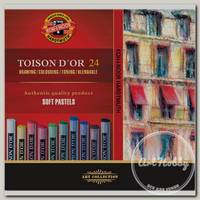 'KOH-I-NOOR Hardtmuth' пастель художественная Toison d or мягкая 24 цв. 8514024005KSRU круглая в картонной коробке