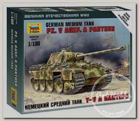 'ZVEZDA' 6196 Модель для сборки без клея Немецкий танк 'Пантера' 6196 Немецкий танк 'Пантера' 1/100