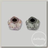 Бусина стеклянная 5928 Crystal AB 14 мм 2 шт в тубе кристалл
