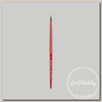 Кисть смешанная 'Roubloff' Aqua Red round соболь-микс AqL1-03,05rT круглая короткая ручка красная короткая ручка soft-touch №03