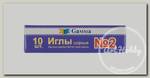 Иглы для шитья ручные 'Gamma' NIR-12 № 2 шорные в конверте 10 шт. .