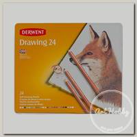 'Derwent' Набор цветных карандашей Drawing заточенный 24 цв. 0700672 Drawing