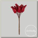 'Blumentag' VDD-27 Веточка декоративная 'Перчики' 12 шт. 11 см 01