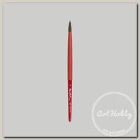 Кисть смешанная 'Roubloff' Aqua Red round соболь-микс AqL1-06,05rT круглая короткая ручка красная короткая ручка soft-touch №06