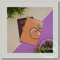 Обложка для паспорта mix ( 13.5х10 см) Sweet peach 15514