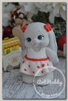 'HobbyPage' Форма 'Зайка в платье с бантами S' силикон 11807