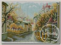 Канва/ткань с рисунком 'Матренин посад' №14 37 см х 49 см 1759-1 Г 'Московские улочки. Замоскворечье'